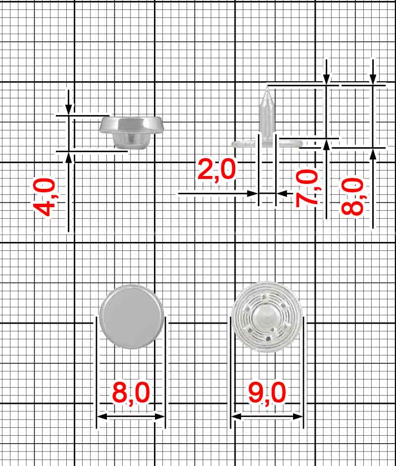 Декор металлический K.FM-3883 (24305) (Серебро 8) фото-3