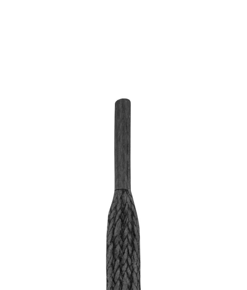 Flat shoelace waxed 6 mm
