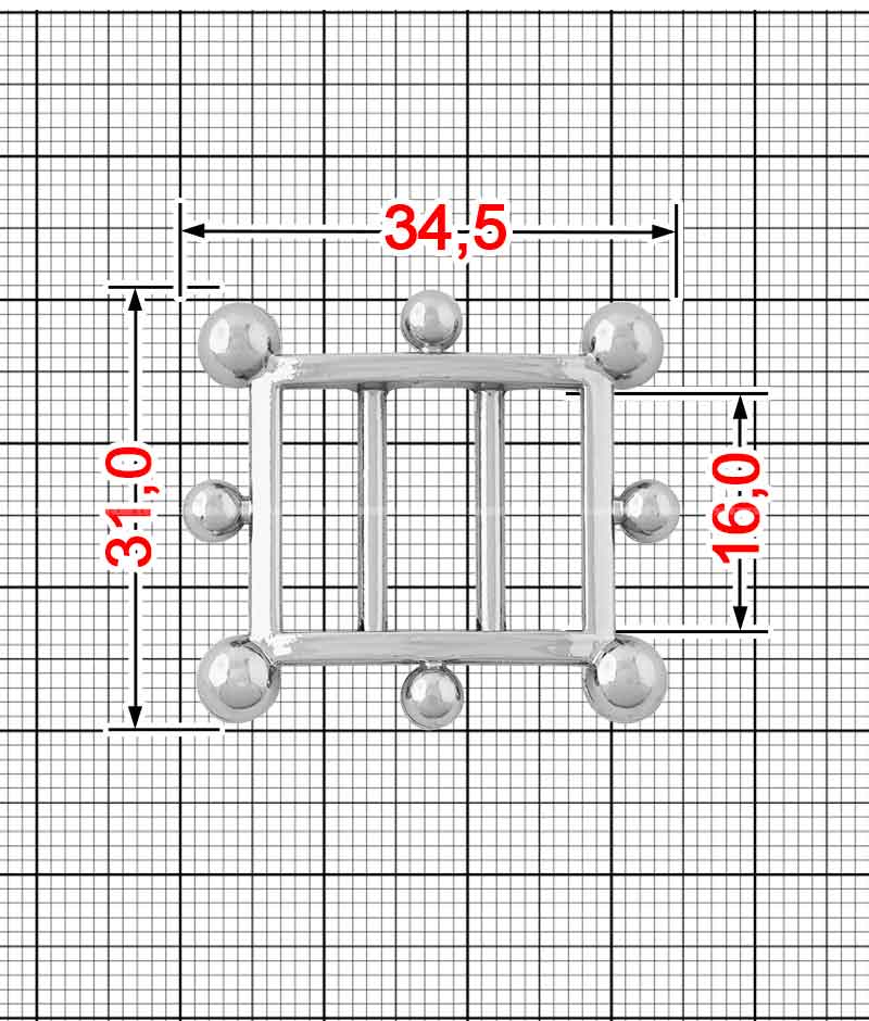 Frame buckle A.FM-2079