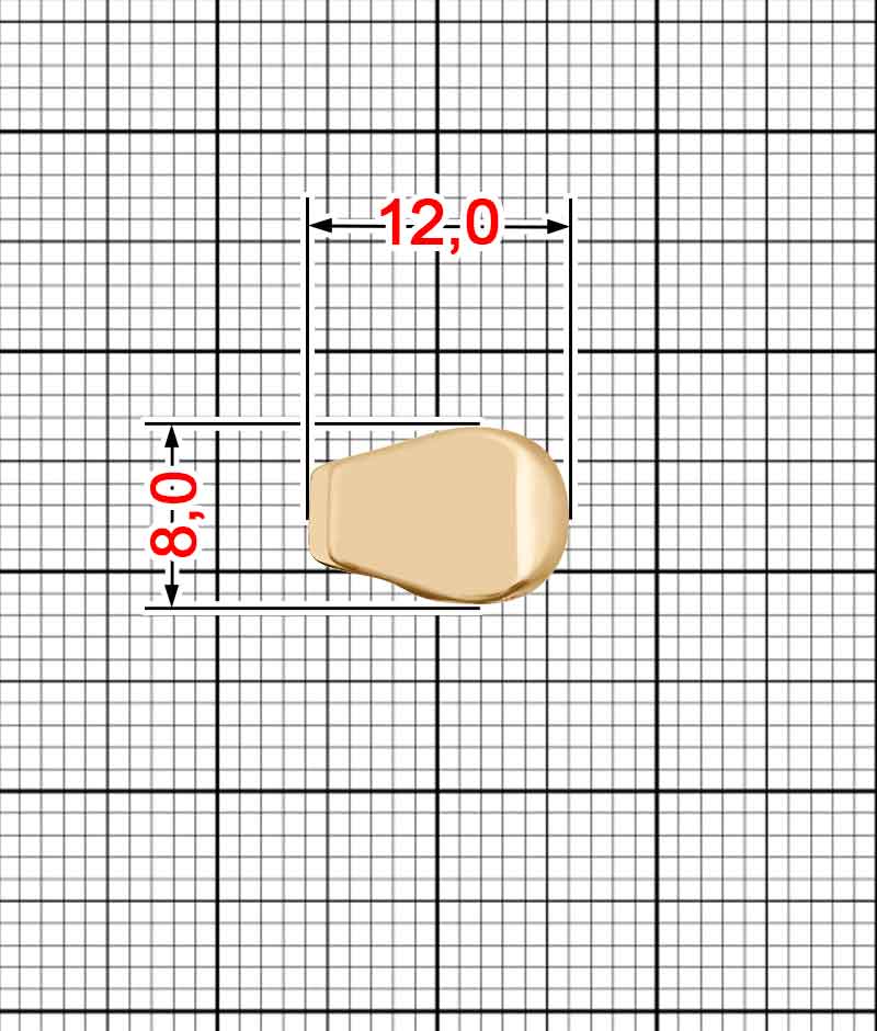 Петля обувная A.GM-0032