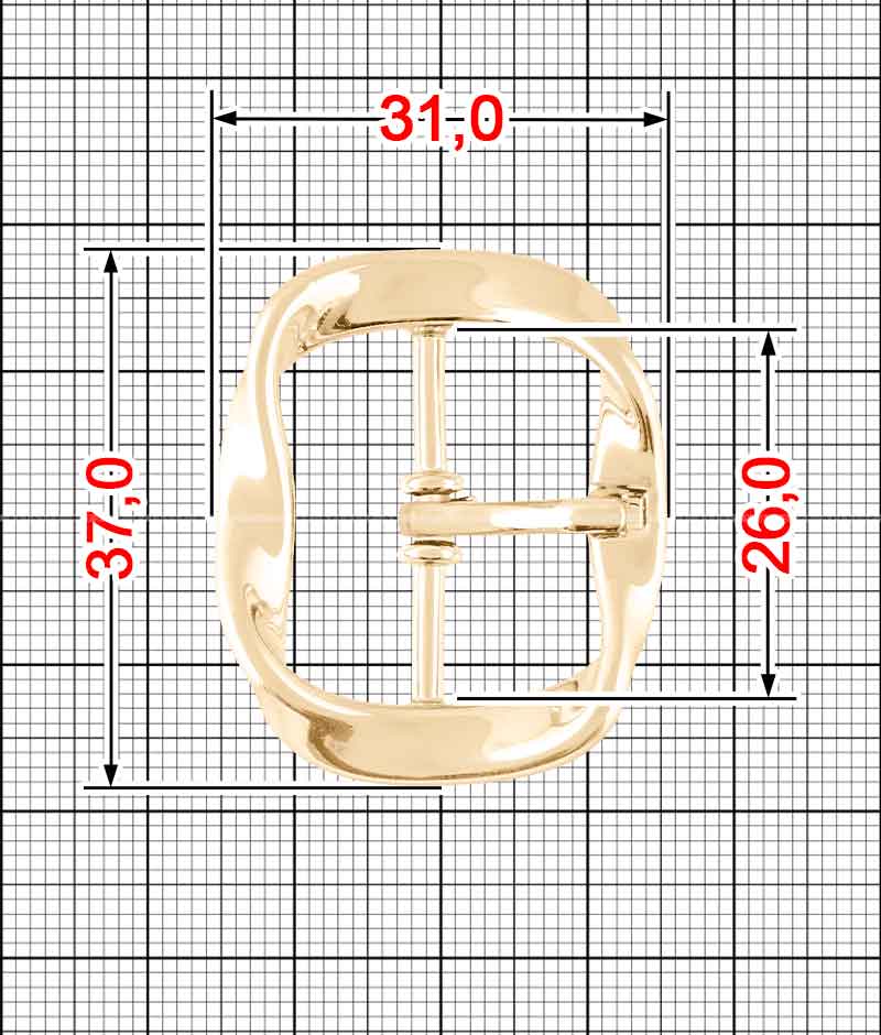 Tongue buckle K.FM-0094-25