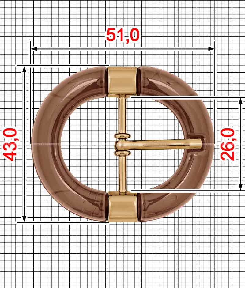 Tounge buckle A.FP-0166+A.FM-0167