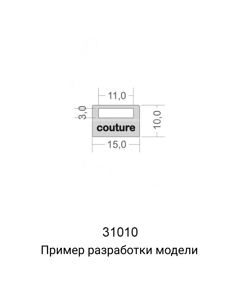 Подвес с логотипом металлический Модель 1