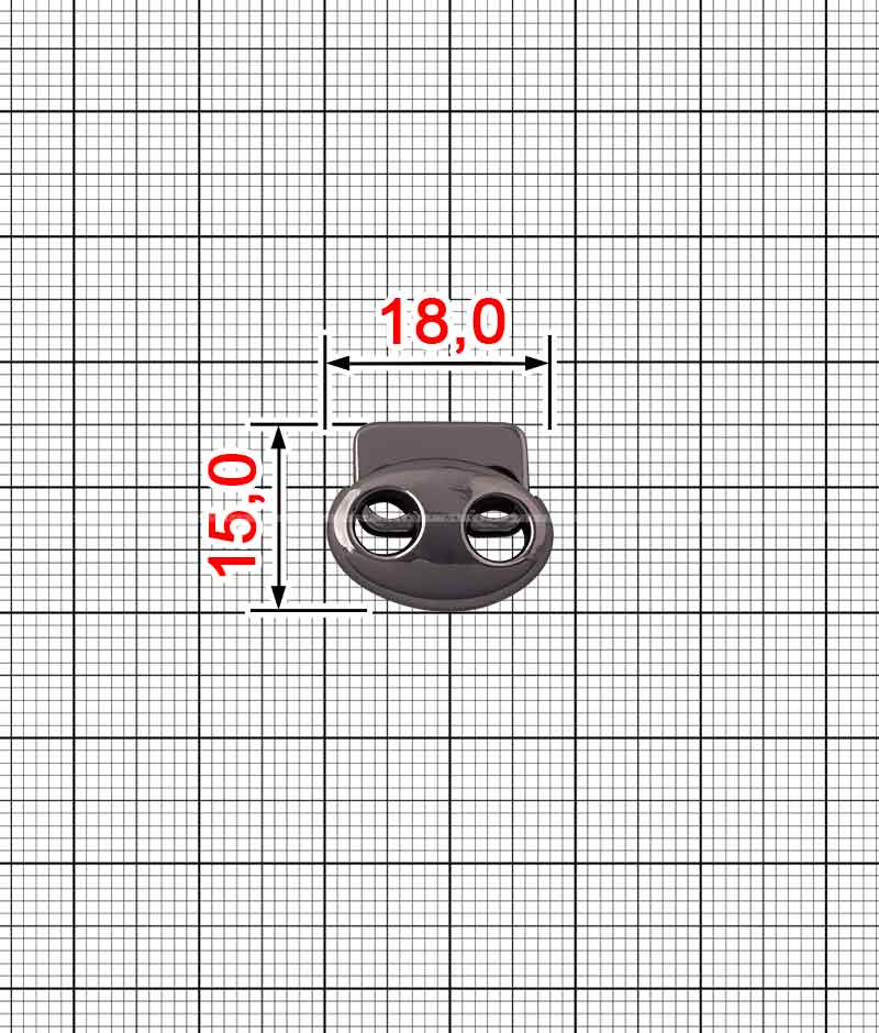 Фиксатор для шнурка K.FM-804-15 (54365)