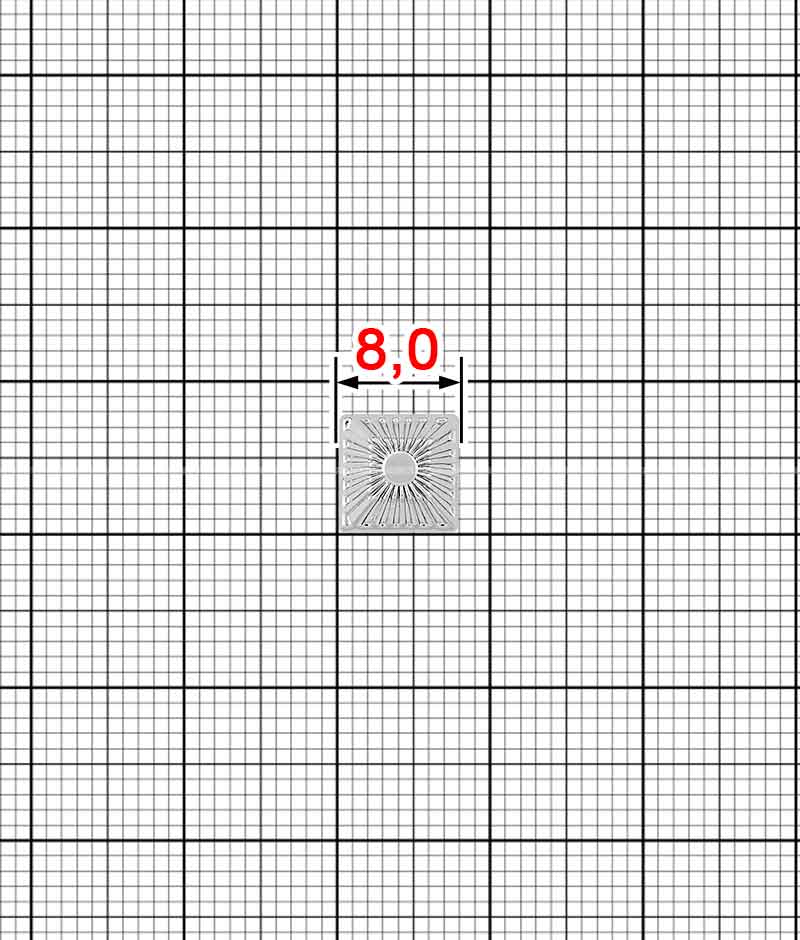 Декор Мелкий K.FM-3686 (20989) (Серебро) фото-3