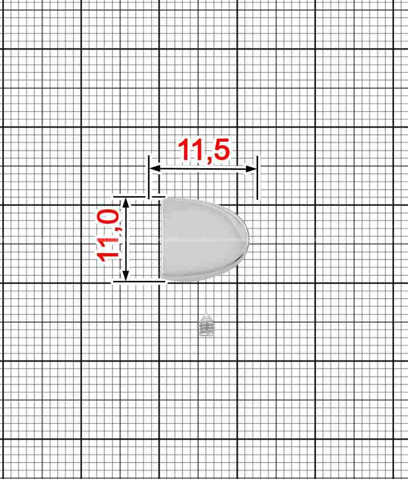 Наконечник K.FM-52304 (52304) (Серебро) фото-3