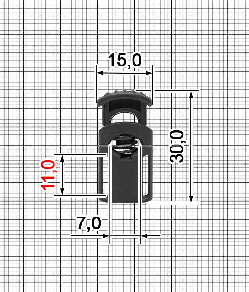 Cord Lock A.FP-840B+A.FP-841A