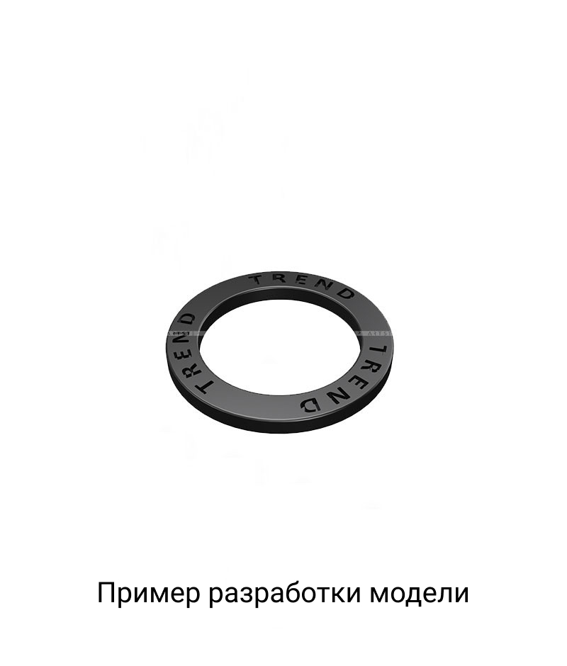 Фурнитура кольцо с логотипом Модель 1