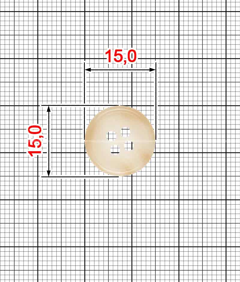Пуговица роговая K.FP-4065