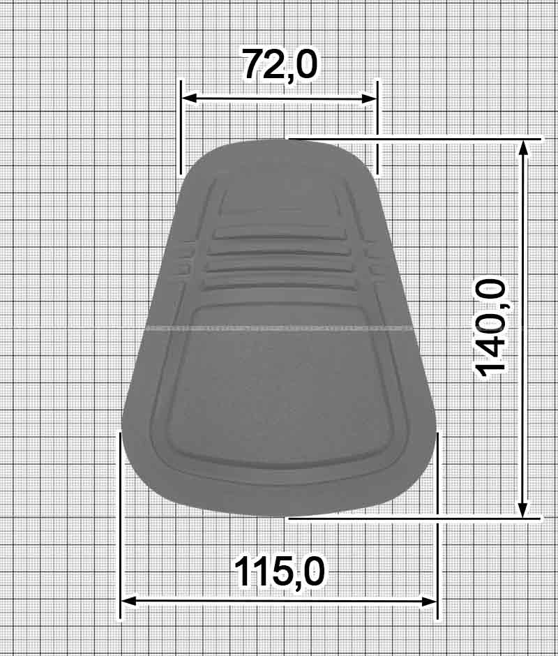 Наколенник пришивной A.FP-333-AC ТПУ