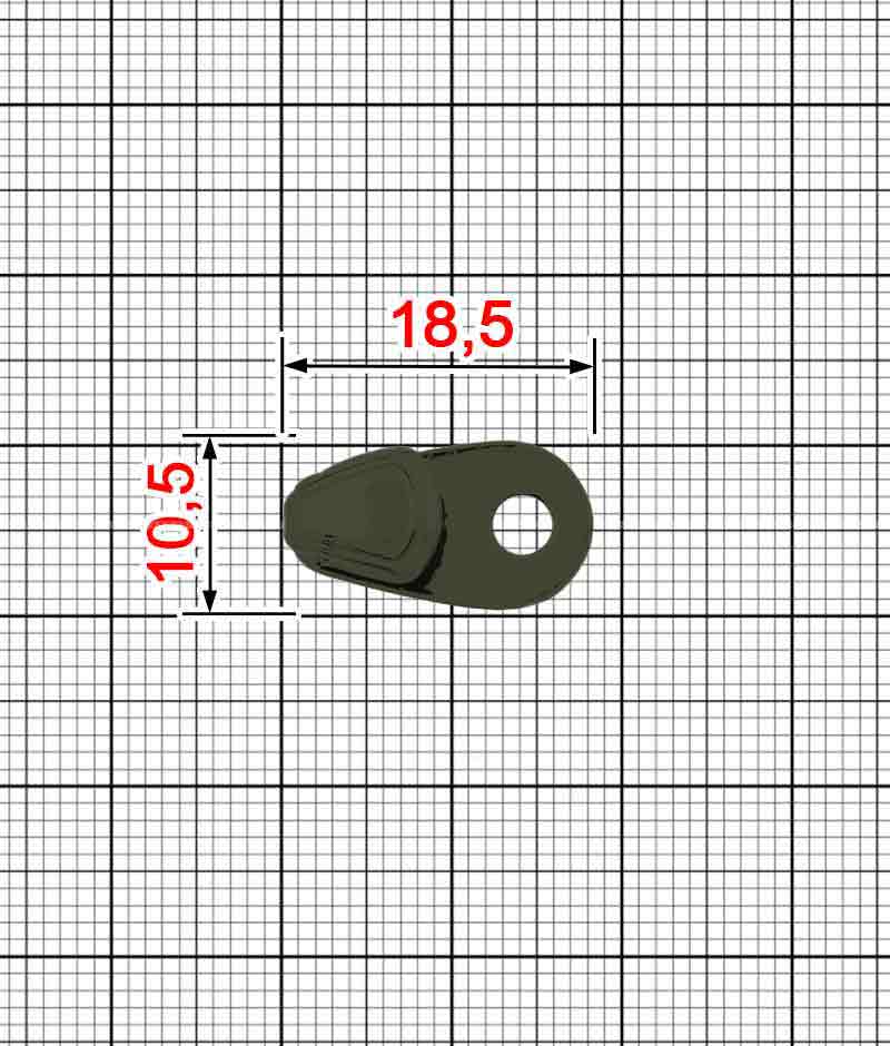 Крючок обувной A.GM-05172 (Хаки) фото-2