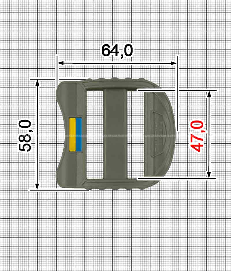 Пряжка A.FP-2219 (Хаки А5 45) фото-2