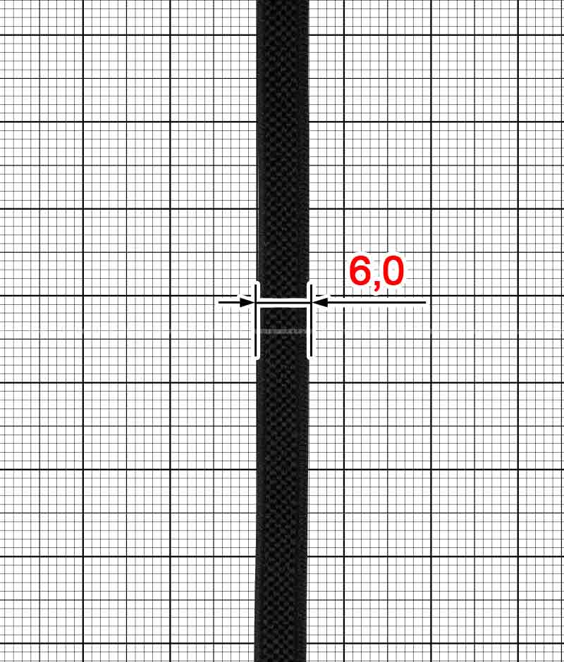 Резинка шнурок плоская (№1) 5,5-6 мм