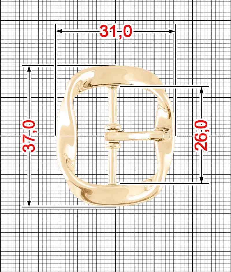 Tongue buckle K.FM-0094-25